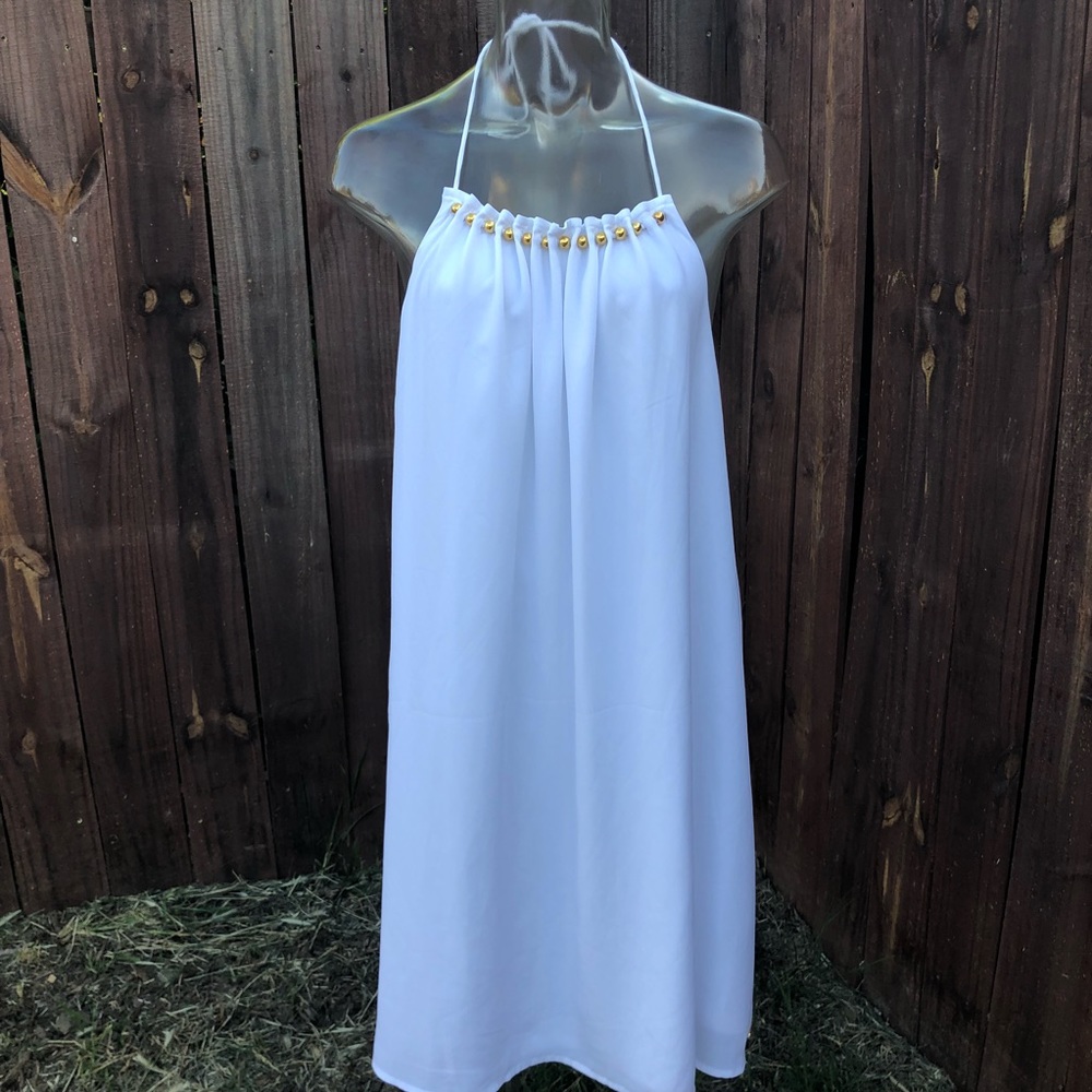 GUESS Tunic Dress Halter Open Back - Picture 6 of 7